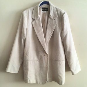 Vintage Cream Colored Oversized Blazer